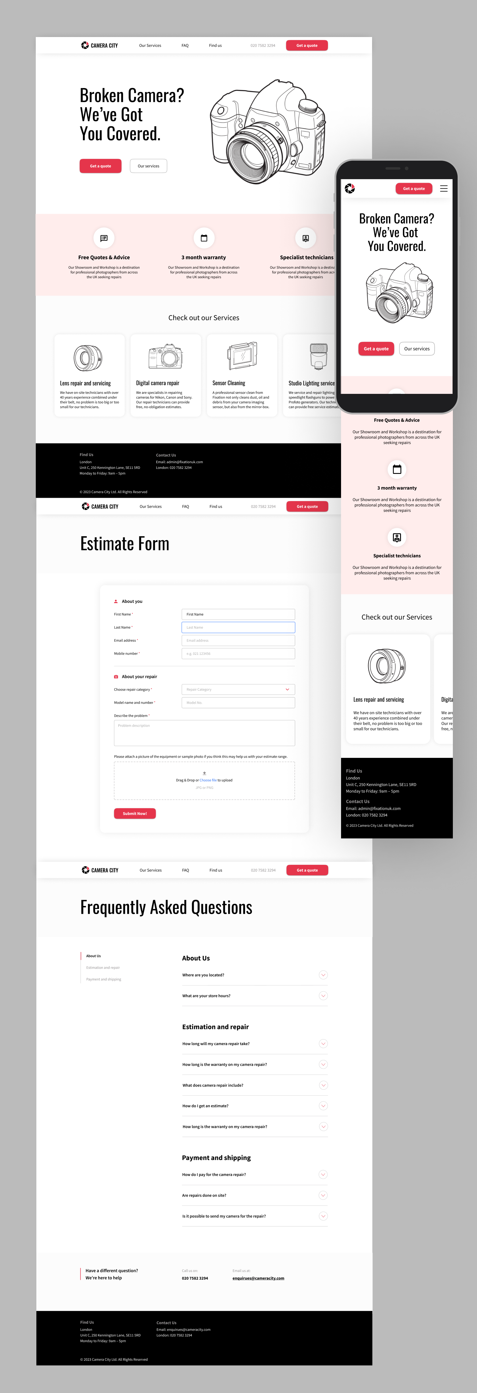 Screenshot of the whole page