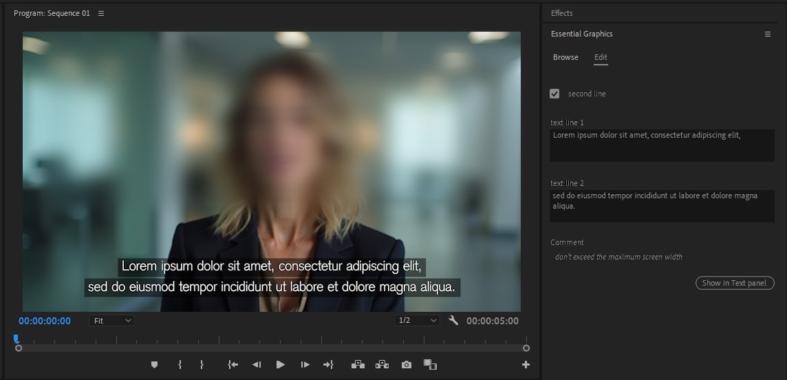 screenshot of interview editing screen