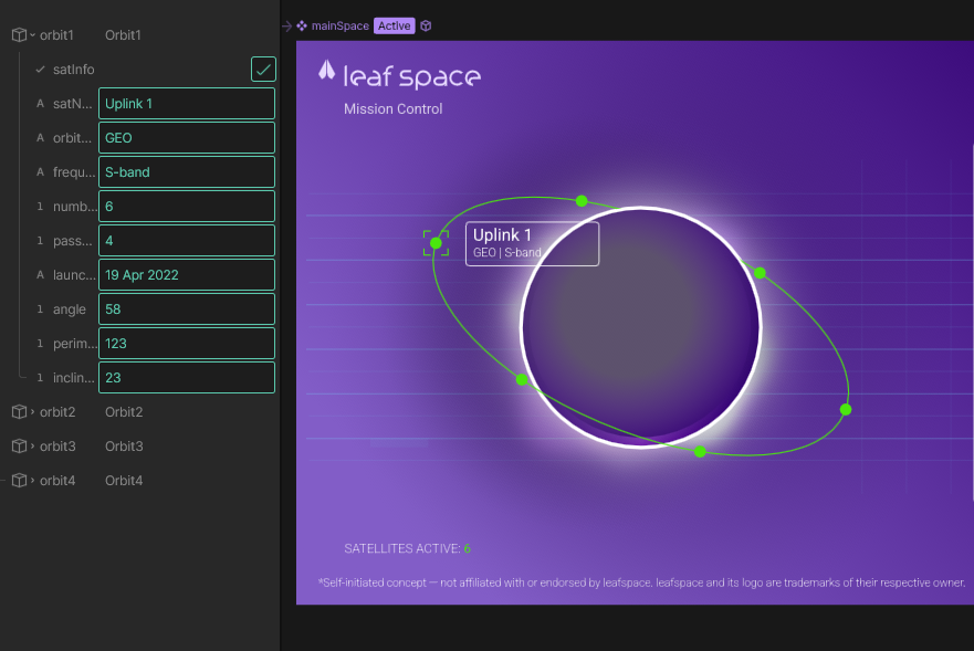 Data binfding in Rive