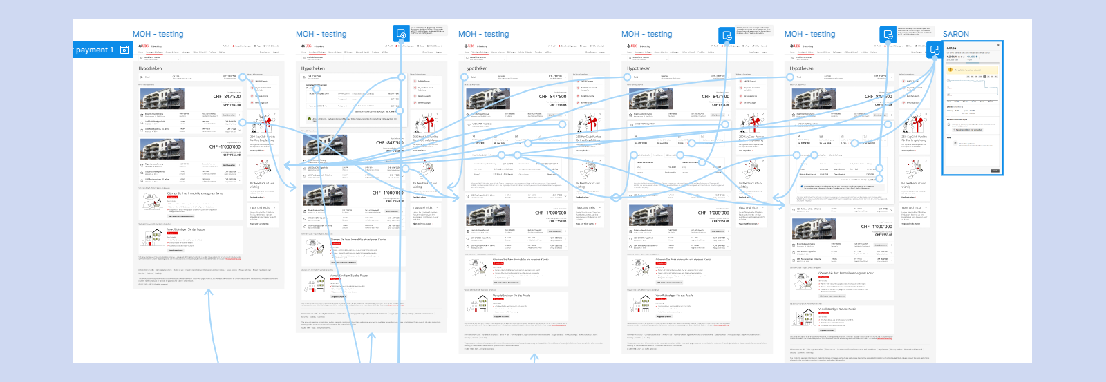Mortgage onboarding interface with a clear primary action
