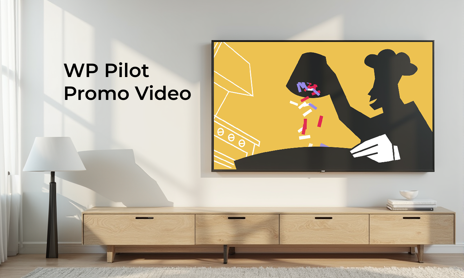mockup of a TV advert